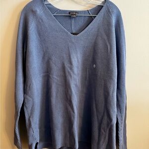 Women’s Blue V-Neck Sweater